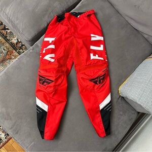 FLY Racing F-16 Racing Pants Red Size 30 RIDING GEAR Dirt Bike Motocross